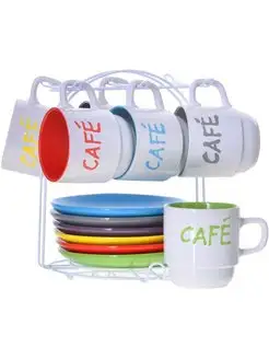 Чайный сервиз на 6 персон на подставке