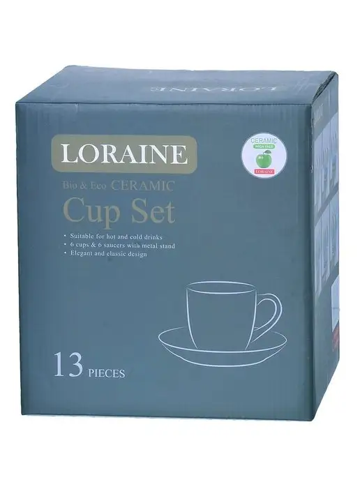 Чайный сервиз на 6 персон на подставке - фото 4