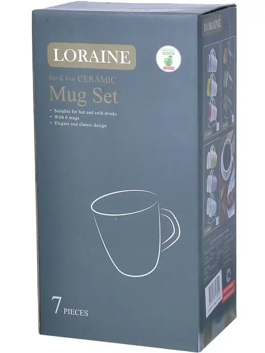 Набор кружек 7 предметов на подставке - фото 4