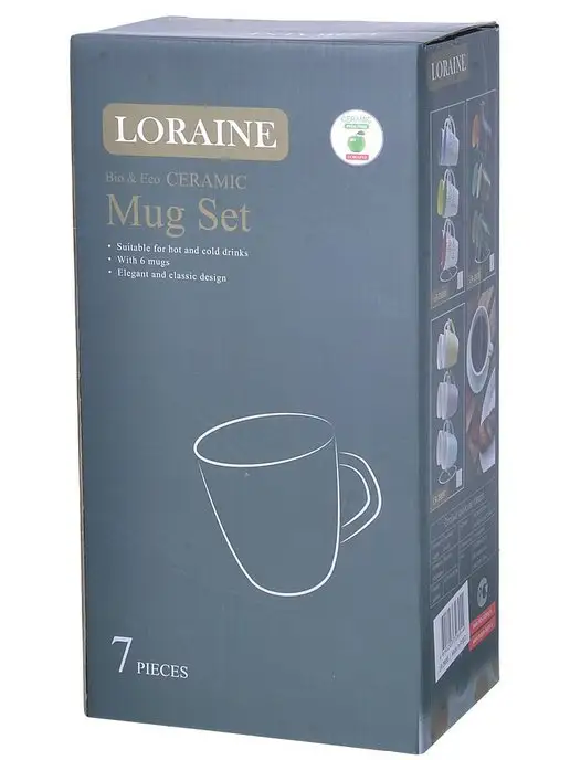 Набор кружек 7 предметов на подставке - фото 4