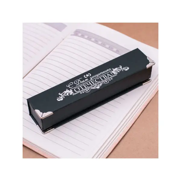 Ручка в подарочном футляре, металл