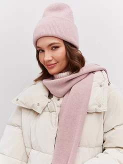 Шапка и шарф комплект вязаный теплый FortiKnitwear 18124803 купить за 2 287 ₽ в интернет-магазине Wildberries