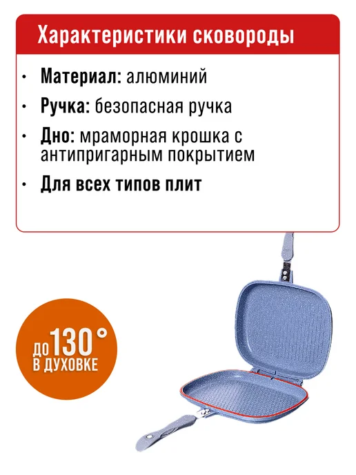 Сковорода с антипригарным покрытием 24 см. - фото 6