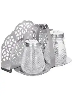 Набор для специй солонка и перечница на подставке