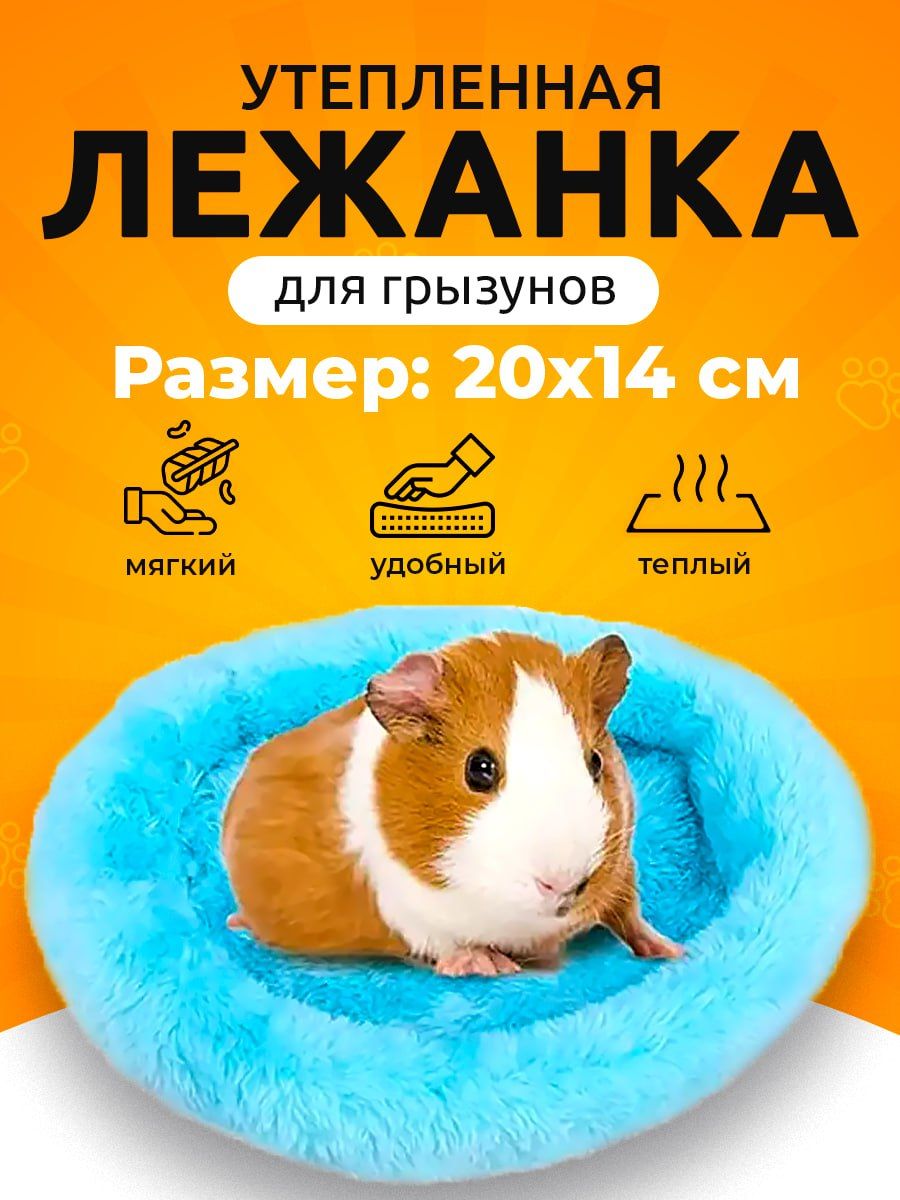 Утепленная лежанка кроватка для хомяков 20x14 cм PETSROOM 18170615 купить  за 252 ₽ в интернет-магазине Wildberries