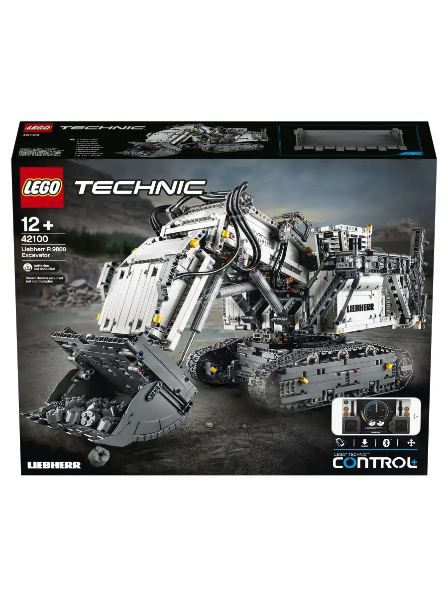 Конструктор LEGO Technic 42100 Экскаватор Liebherr R 9800 / игровой набор,  строительная техника LEGO / 18204978 купить в интернет-магазине Wildberries