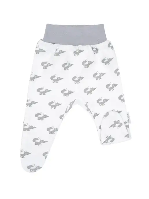 Little Fox Ползунки для новорожденных детские брюки, белый, фото 3