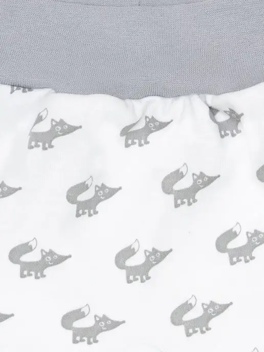 Little Fox Ползунки для новорожденных детские брюки, белый, фото 5