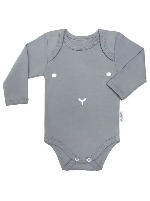 Little Fox Боди детский для новорожденных детей, белый, фото 4