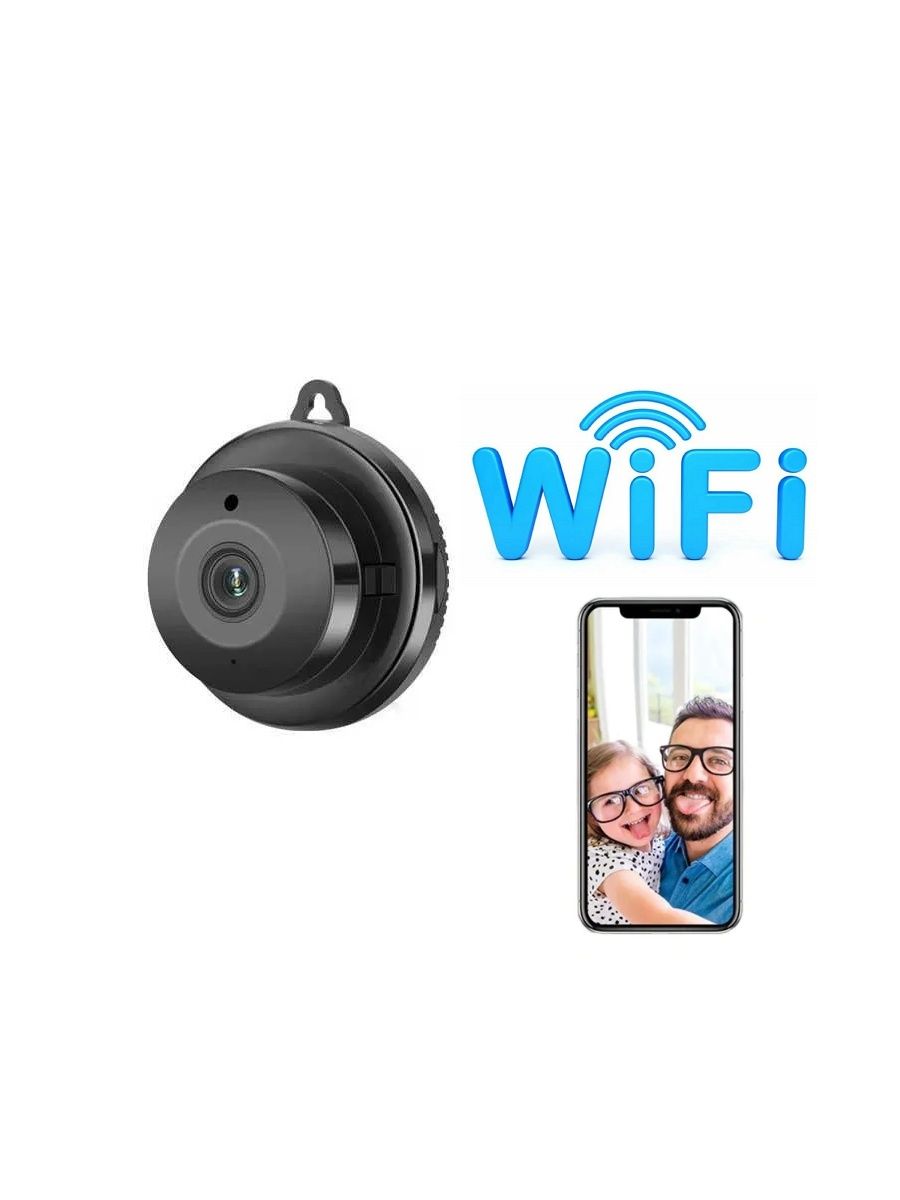 Беспроводная мини ip-камера Видеоняня WiFi smart camera FixLike 18218102  купить в интернет-магазине Wildberries