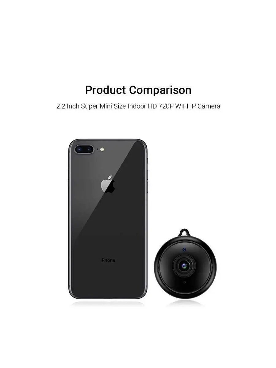 Беспроводная мини ip-камера Видеоняня WiFi smart camera FixLike 18218102  купить в интернет-магазине Wildberries