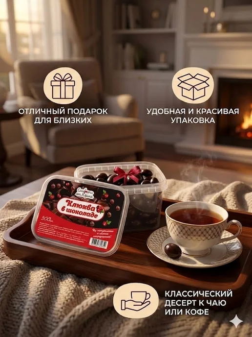 Сладости от Юрича Изюм в шоколаде, Клюква, фото 7