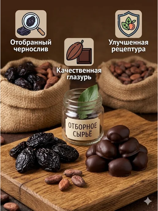 Сладости от Юрича Изюм в шоколаде, черный, фото 6