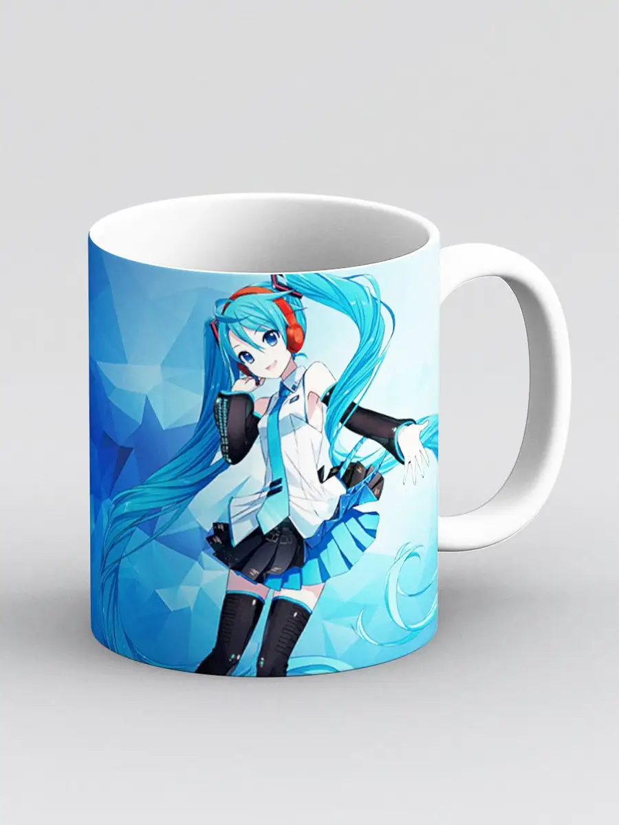 Кружка Вокалоид Хатсуне Мику Hatsune Miku Аниме Дари! 18255249 купить за  435 ₽ в интернет-магазине Wildberries