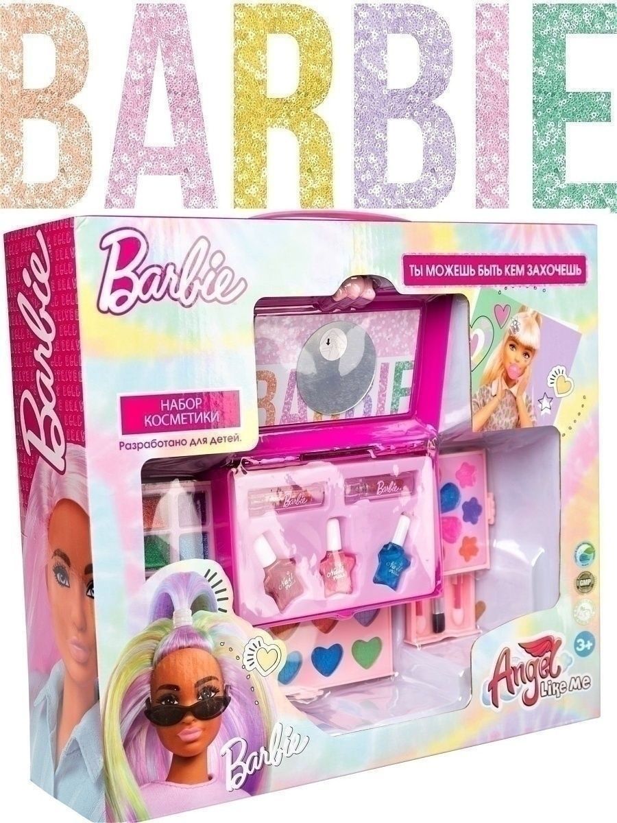 Детская косметика большой набор Барби Barbie Barbie 18294445 купить в  интернет-магазине Wildberries