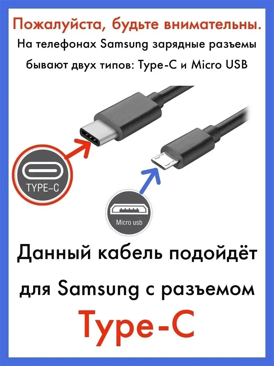 Кабель USB Type C для зарядки Самсунг Sensey 18336494 купить в  интернет-магазине Wildberries