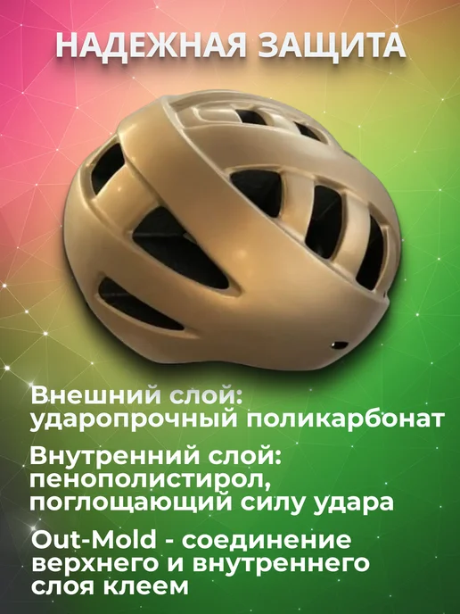 STELS Шлем защитный для велосипеда MA-5, желтый, фото 2