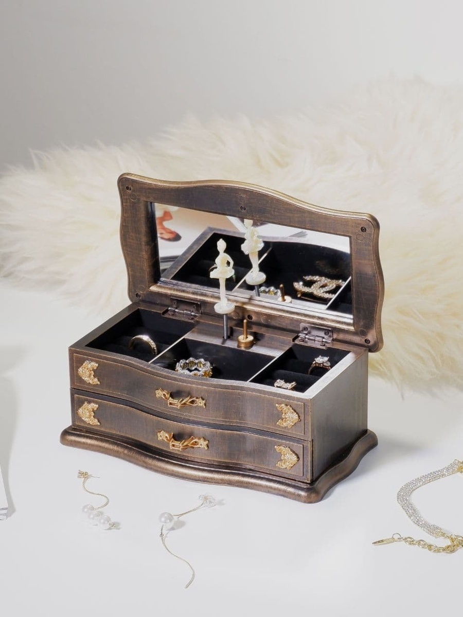 Шкатулка музыкальная для украшений декоративная Jewelry Box 18388057 купить  в интернет-магазине Wildberries