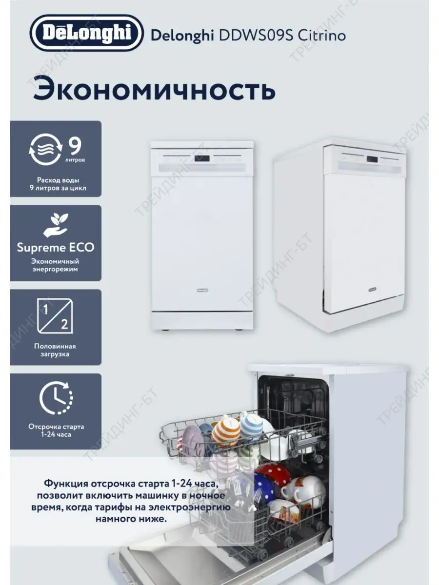 Посудомоечная машина DDWS09S Citrino Delonghi 18388307 купить в  интернет-магазине Wildberries