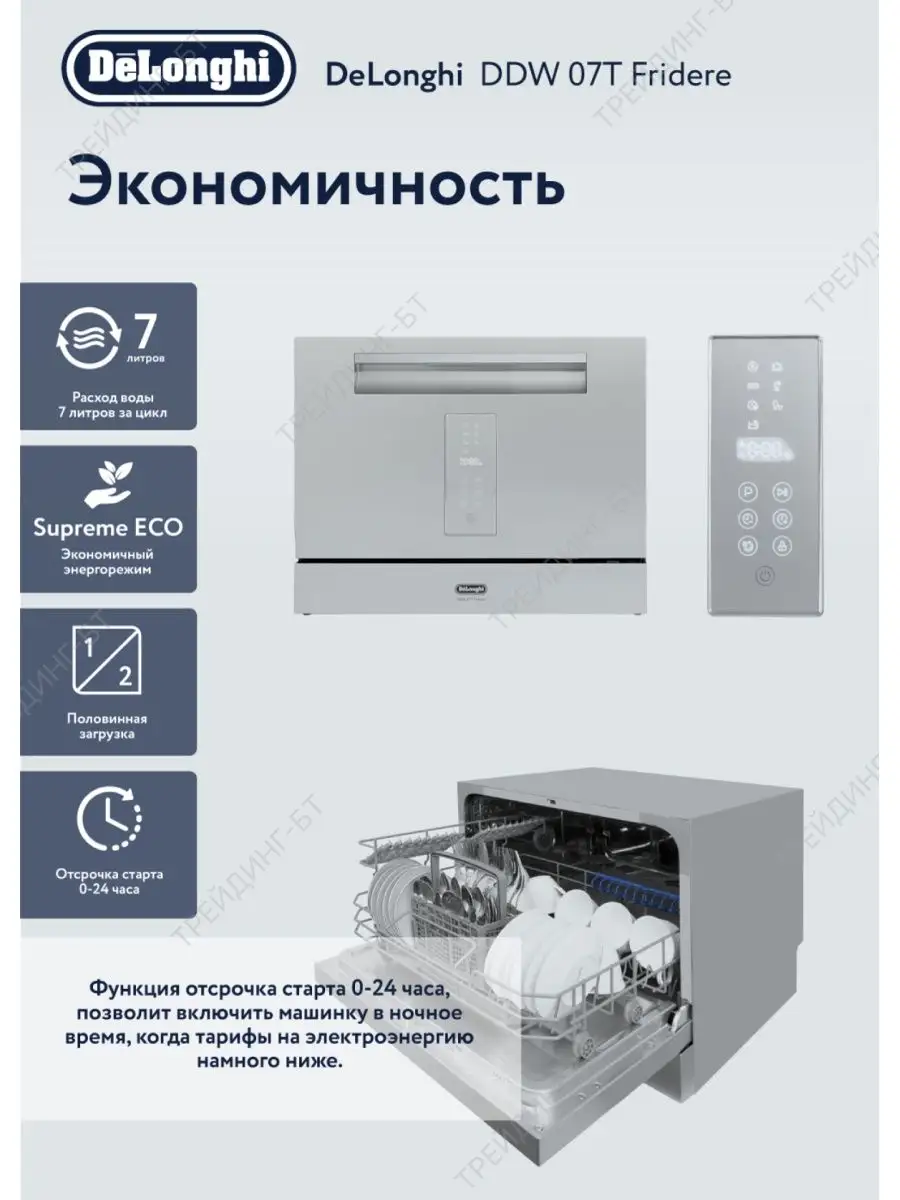 Посудомоечная машина DDW07T Fridere Delonghi 18388309 купить в  интернет-магазине Wildberries