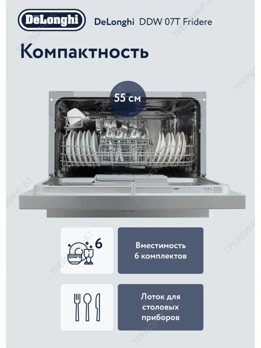 Посудомоечная машина DDW07T Fridere Delonghi 18388309 купить в  интернет-магазине Wildberries