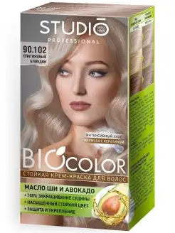 Питательная краска для волос BIOCOLOR 90.102, 2х50+15 мл STUDIO PROFESSIONAL 18398395 купить за 231 ₽ в интернет-магазине Wildberries