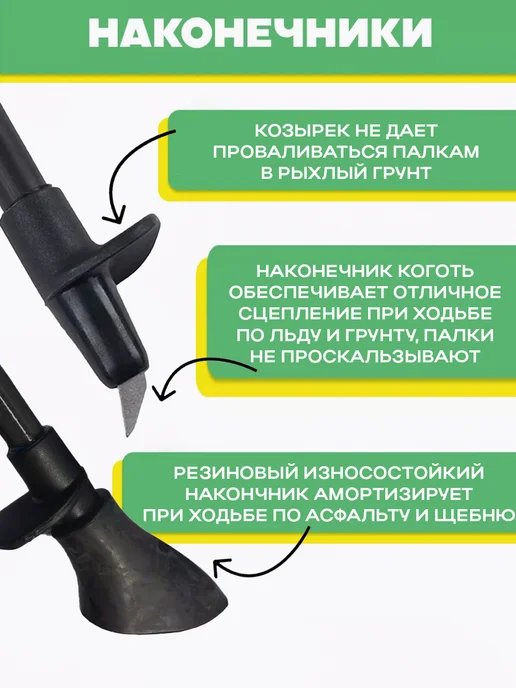 Finpole Палки для скандинавской ходьбы карбоновые, цельные EC, черный, фото 6