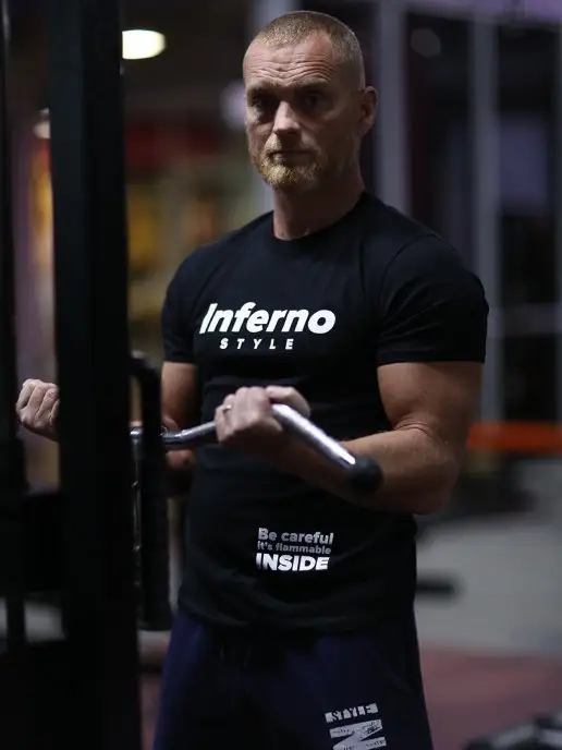 INFERNO style Футболка спортивная, черный, фото 4