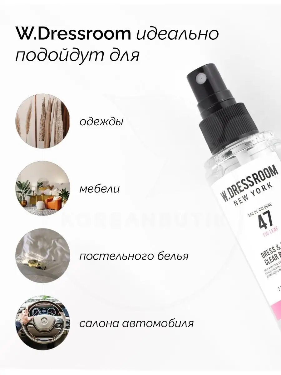 Парфюмированный спрей для одежды и дома № 47 W.Dressroom 18429912 купить в  интернет-магазине Wildberries