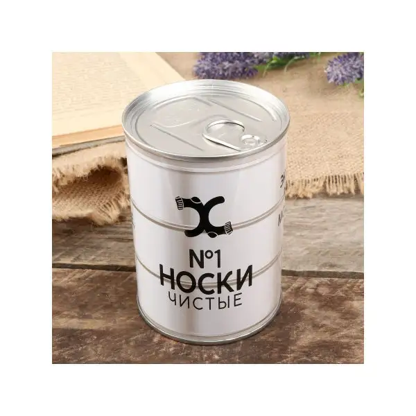 Сувенир банка «№1 носки чистые» внутри: женские носки 10*7,3*7,3 см