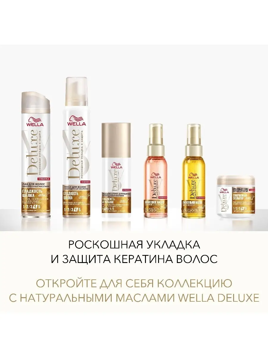 Wella Deluxe Невесомое масло для нормальных и тонких волос Wella Deluxe  18458455 купить в интернет-магазине Wildberries