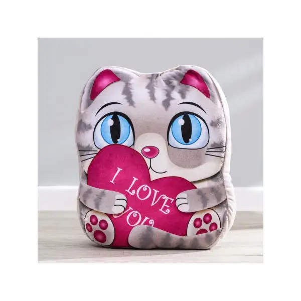 Мягкая игрушка "Котик", с сердцем