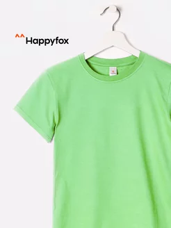 Футболка однотонная 100% хлопок HappyFox 18477300 купить за 335 ₽ в интернет-магазине Wildberries