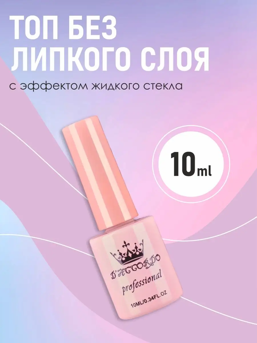 Глянцевый топ для гель-лака Top Coat Топовое покрытие daccordo 18493879  купить в интернет-магазине Wildberries