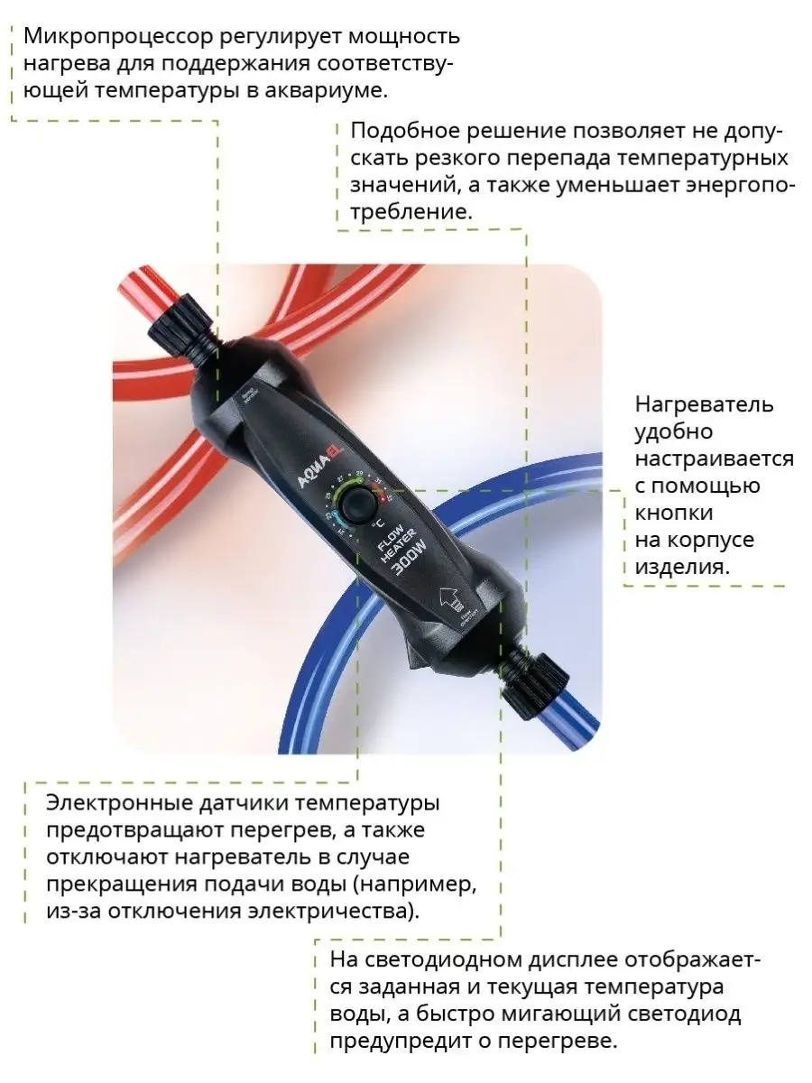 Нагреватели воды для аквариума от 8 до Вт в наличии!