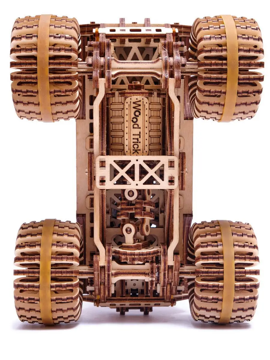 Конструктор из дерева, Сборная модель Монстр Трак, джип Wood Trick 18513697  купить в интернет-магазине Wildberries