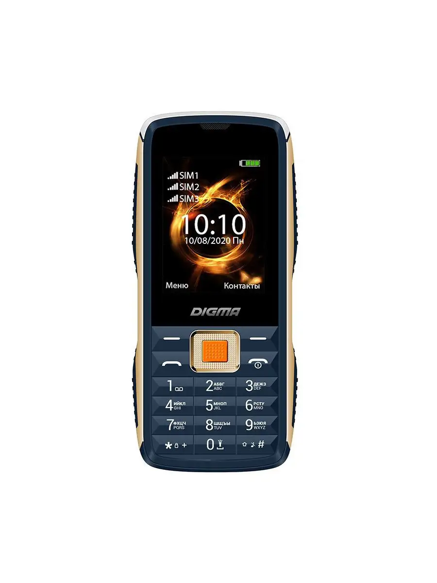 Мобильный телефон Digma Linx R240 32Mb синий 3Sim 2.44