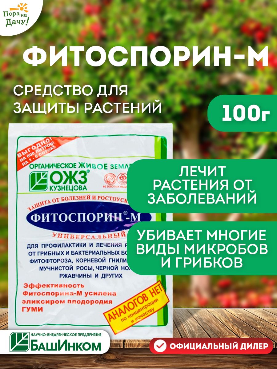 Фитоспорин М универсальный биофунгицид от болезней, 100 г БашИнком 18530328  купить за 121 ₽ в интернет-магазине Wildberries