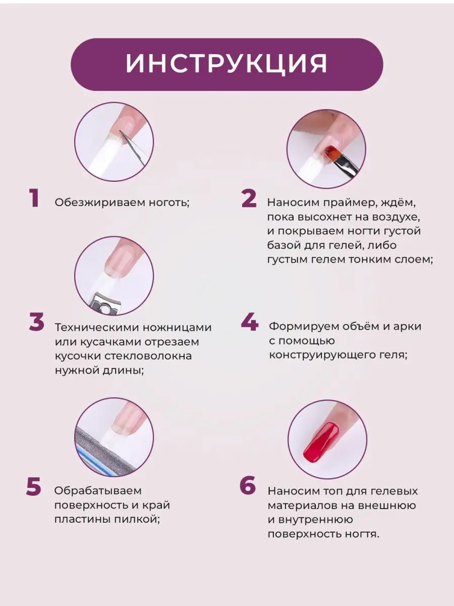 Стекловолокно для вросших ногтей, ремонт GF Nail 18589156 купить за 155 ₽ в  интернет-магазине Wildberries