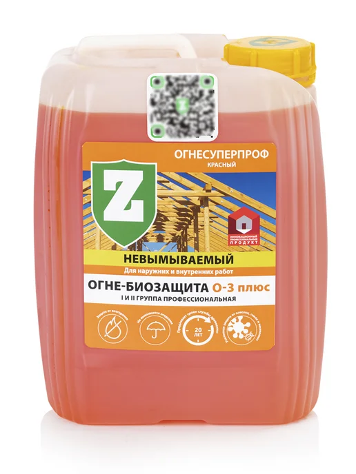 Зелест Огнебиозащита О-3+ ОгнеСуперПроф, невымываемая, 5 кг, 5 кг, фото 3