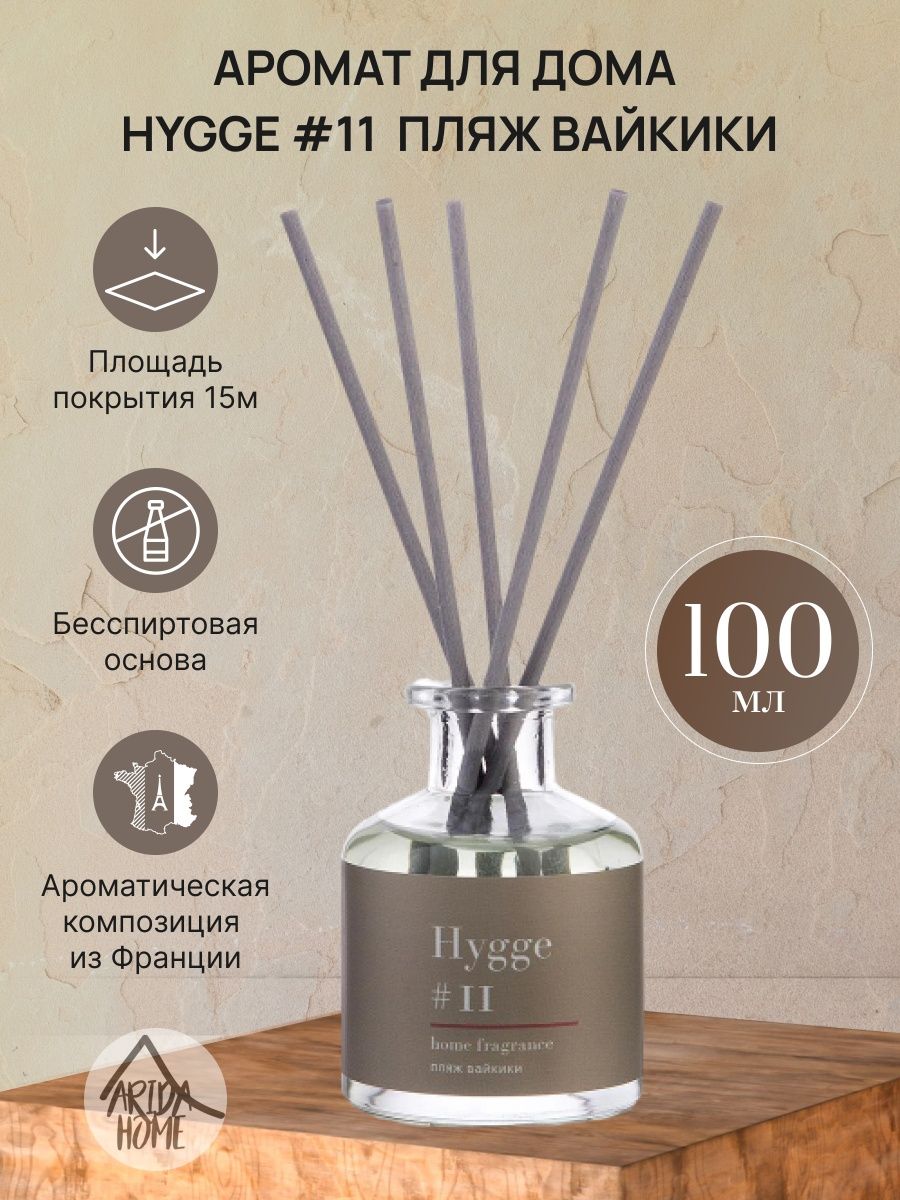 Аромат для дома Хюгге #11 Пляж Вайкики 100 мл ARIDA HOME 18600771 купить в  интернет-магазине Wildberries