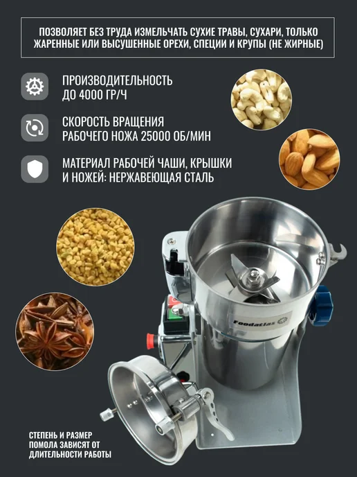 Foodatlas Измельчитель орехов, специй HR-08В, 2 шт, фото 2