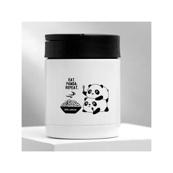 Термос для еды 'Eat.Panda.Repeat.', 400мл