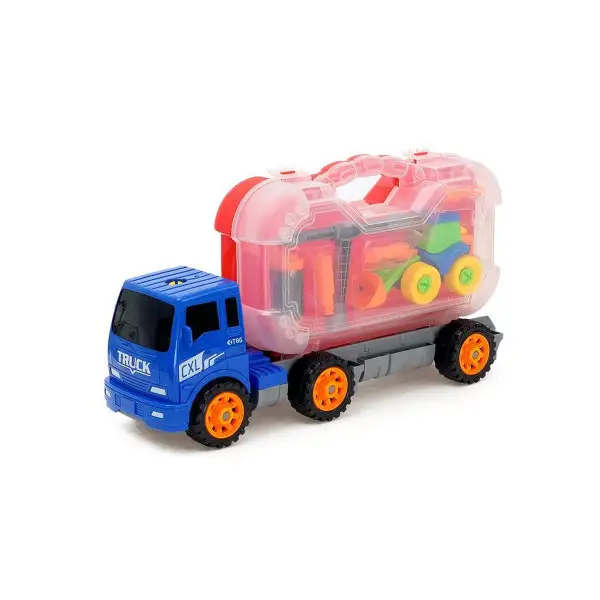 Конструктор винтовой "Грузовик", с инструментами +трактор