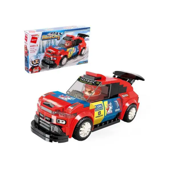 Конструктор Гонки "Спорткар", 1 минифигура и 188 деталей/Блочный/Игровой набор