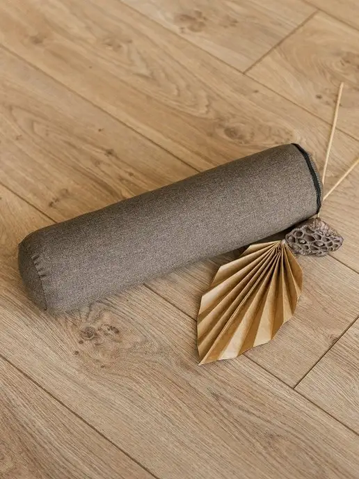 BIO-TEXTILES Валик для спины и шеи с лузгой гречихи занятий спортом 10х40, вариант, фото 2