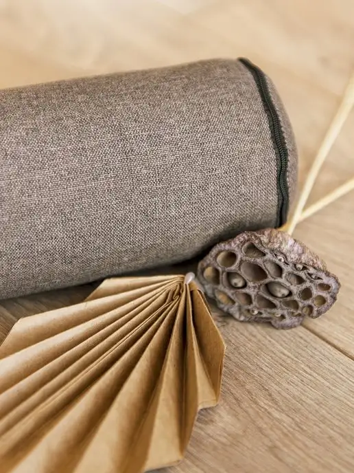BIO-TEXTILES Валик для спины и шеи с лузгой гречихи занятий спортом 10х40, вариант, фото 4