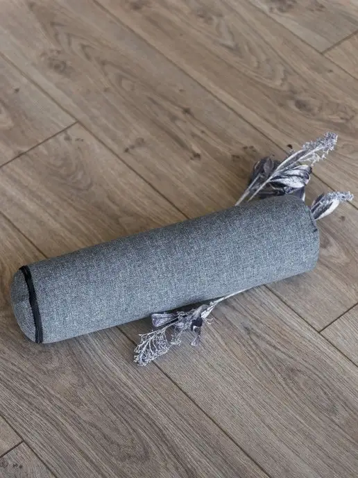 BIO-TEXTILES Валик для спины и шеи с лузгой гречихи 10х40 гимнастики йоги, 10x40, фото 2