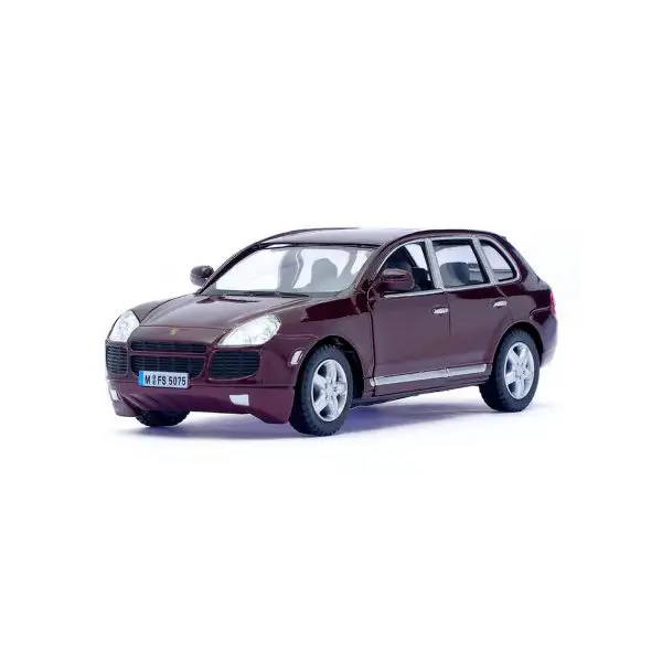 Машина металлическая Porsche Cayenne Turbo, масштаб 1:38, открываются двери, инерция, цвет бордовый