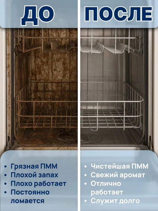 ALIMPHOME Очиститель для посудомоечных машин 250 + 30 мл Набор из 2 шт, 30 мл, 2 шт, фото 4